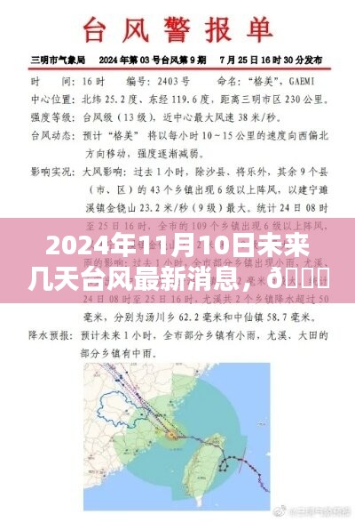 2024年11月10日及未來數(shù)日臺風(fēng)動態(tài)，最新消息與全面解析