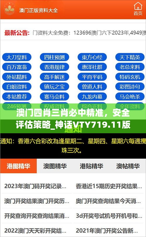 澳門四肖三肖必中精準，安全評估策略_神話VTY719.11版