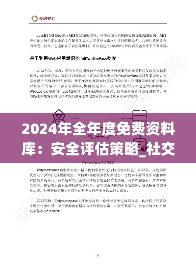 2024年全年度免費資料庫：安全評估策略_社交版RDW557.65