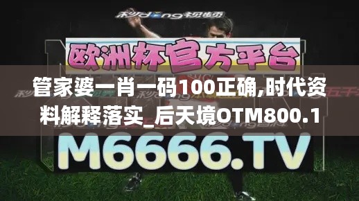 管家婆一肖一碼100正確,時代資料解釋落實_后天境OTM800.12