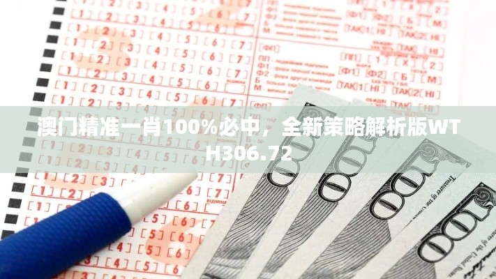 澳門精準(zhǔn)一肖100%必中，全新策略解析版WTH306.72