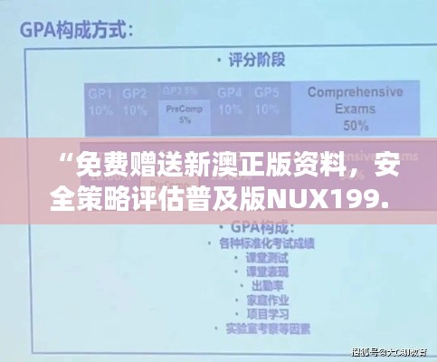 “免費贈送新澳正版資料，安全策略評估普及版NUX199.15體驗”