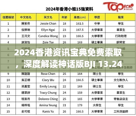 2024香港資訊寶典免費(fèi)索取，深度解讀神話版BJI 13.24