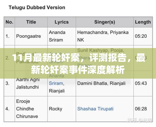 11月最新輪奸案深度解析與評測報(bào)告