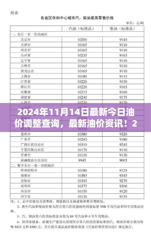 2024年11月14日油價(jià)調(diào)整最新資訊，油價(jià)調(diào)整查詢(xún)與解析