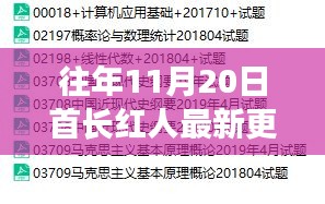 探秘十一月二十日首長紅人隱秘小巷的特色小店，最新更新揭秘往年11月20日紅人生活風(fēng)采