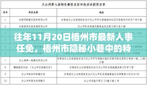 梧州市人事任免與隱秘小巷的特色小店，人事變遷背后的驚喜邂逅之旅