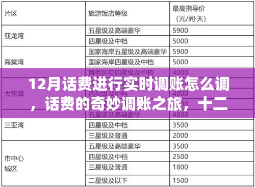 十二月話費(fèi)實(shí)時(shí)調(diào)賬指南，奇妙之旅與溫情時(shí)刻