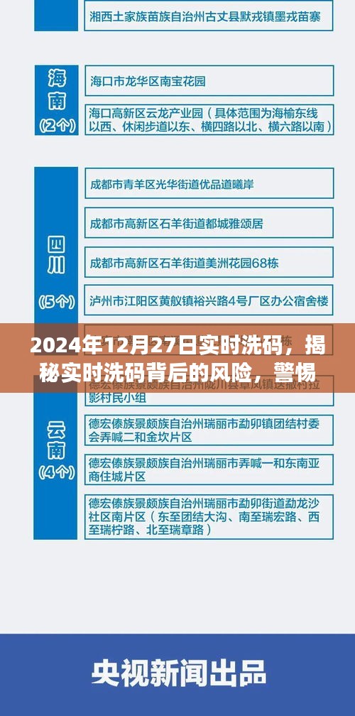 揭秘實(shí)時洗碼背后的風(fēng)險(xiǎn)，警惕違法犯罪行為（實(shí)時洗碼資訊，日期，2024年12月27日）