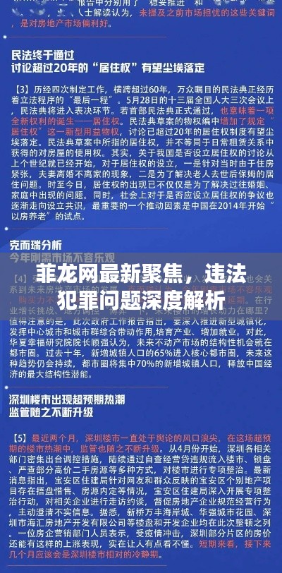 菲龍網(wǎng)最新聚焦，違法犯罪問題深度解析