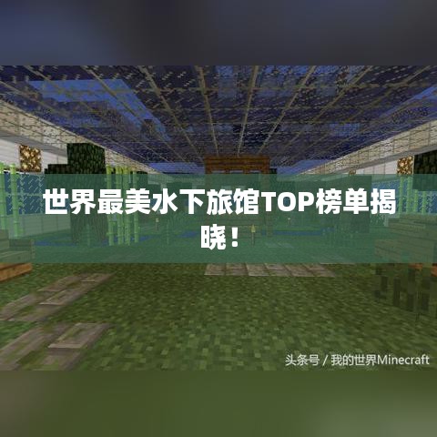 世界最美水下旅館TOP榜單揭曉！